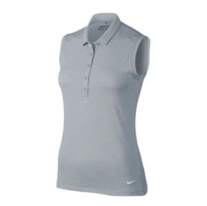 NWT Nike Icon Sleeveless Heather Golf Polo Shirt